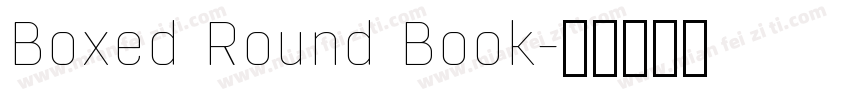Boxed Round Book字体转换